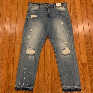 Express | Raw Hem High Rise Skinny Jeans